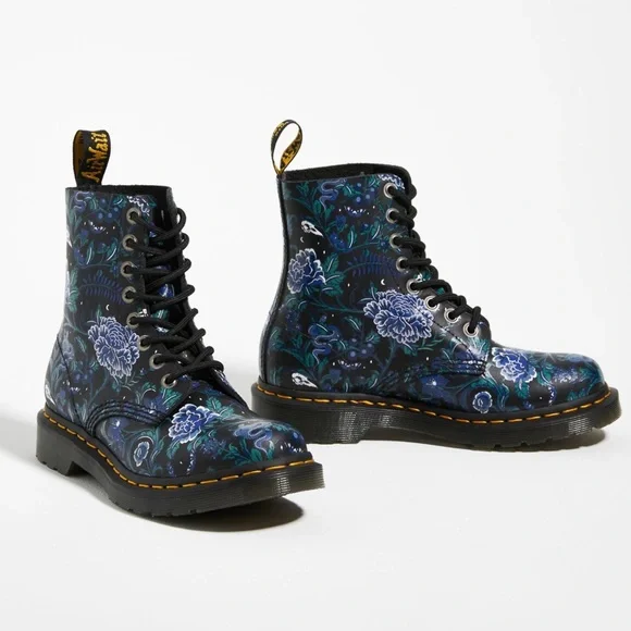 1460 Pascal Women’s Mystic Floral Lace Up Boots, Size 6 - Picture 4 of 11